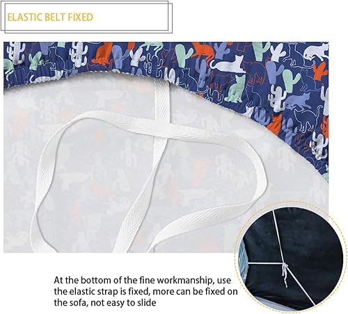 Miniatura 6 de JOAIFO Funda de sofá con estampado de patrón tribal rojo nativo americano, navajo, estilo suroeste, funda elástica para sofá, fácil de instalar