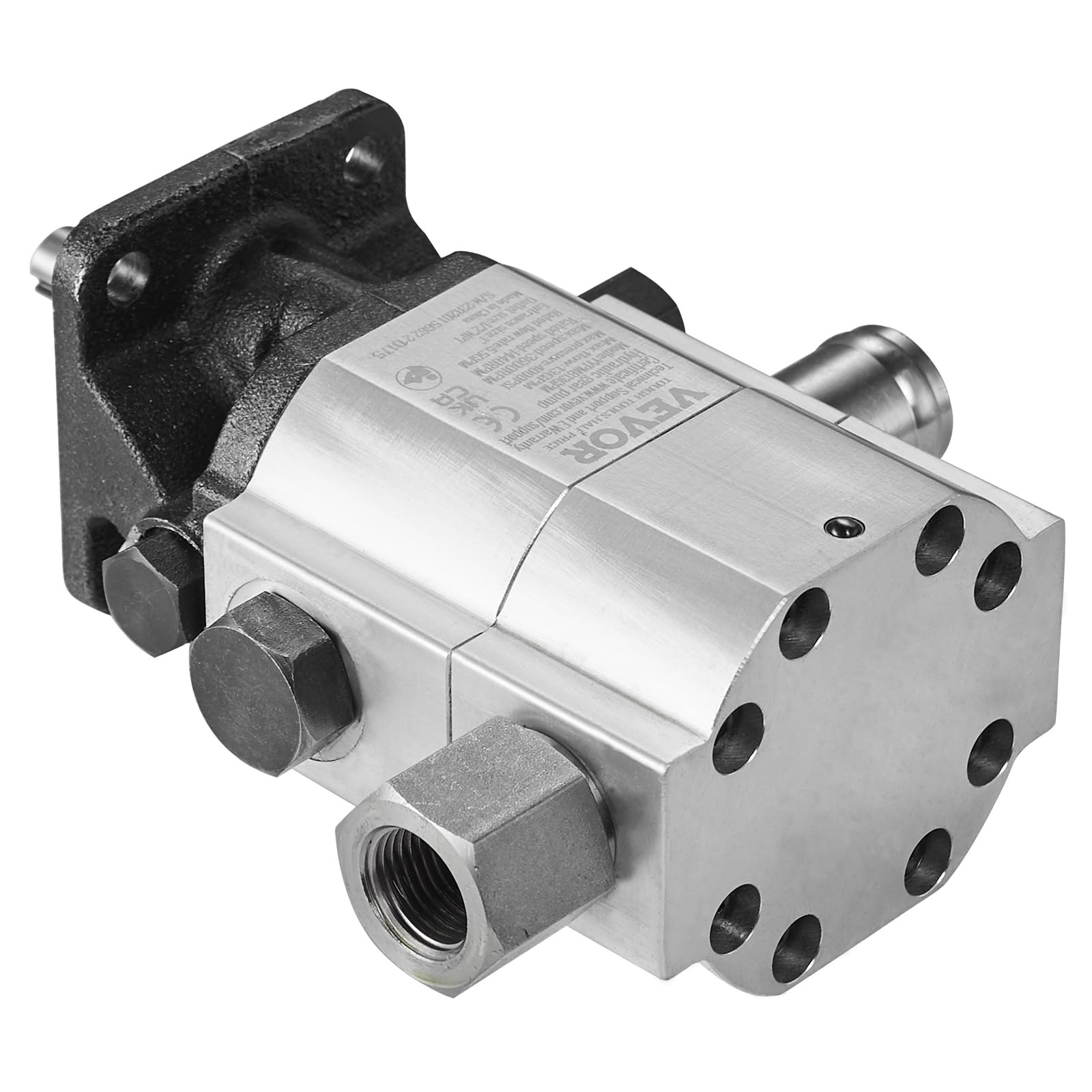 VEVOR Pompa idraulica spaccalegna in legno, 13 GPM, 2 stadi 3000 PSI, 1 '' ingresso 1/2 '' NPT uscita 3600 giri/min pompa idraulica in alluminio, per piccoli motori di montaggio Log Splitters