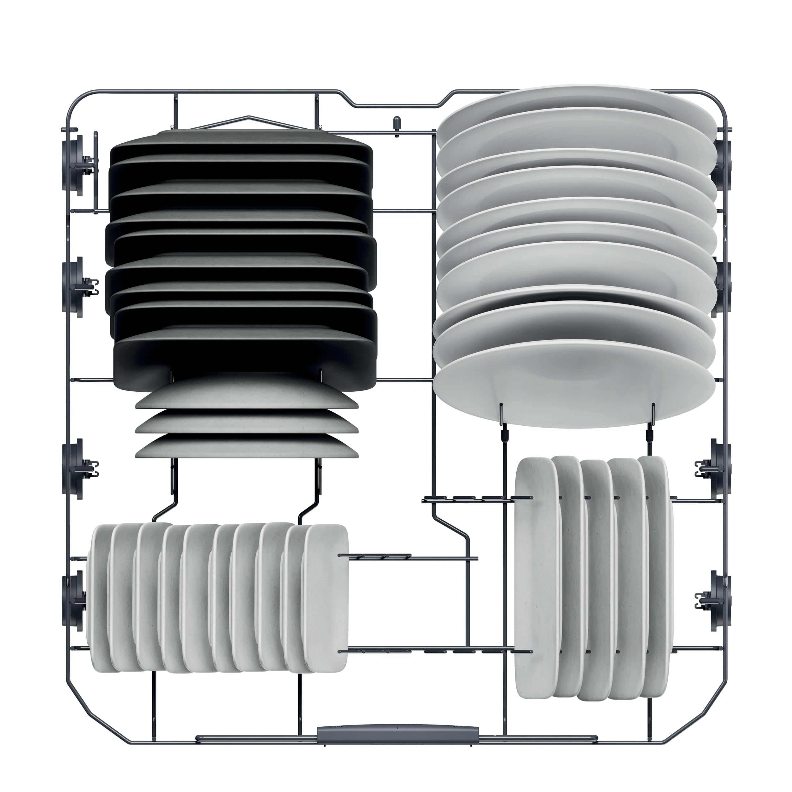 Haier Geschirrspüler teilintegriert 60 cm Washlens Plus Series 2 14 Maßgedecke 5 Programme automatische Türöffnung Besteckschublade leise XH 4C4F1S