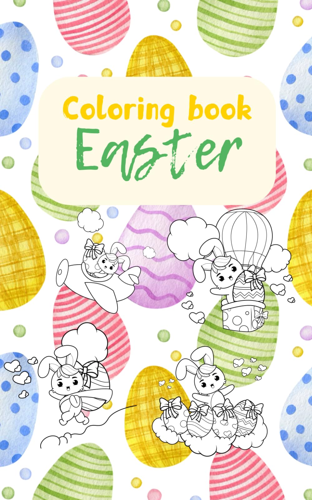 Easter. Coloring book for children 4-6 years old.