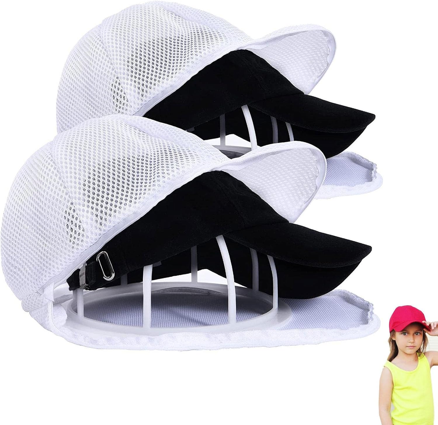 PAREKS Baseball Cap Hat Washer for Washing Machine, 2 Pack