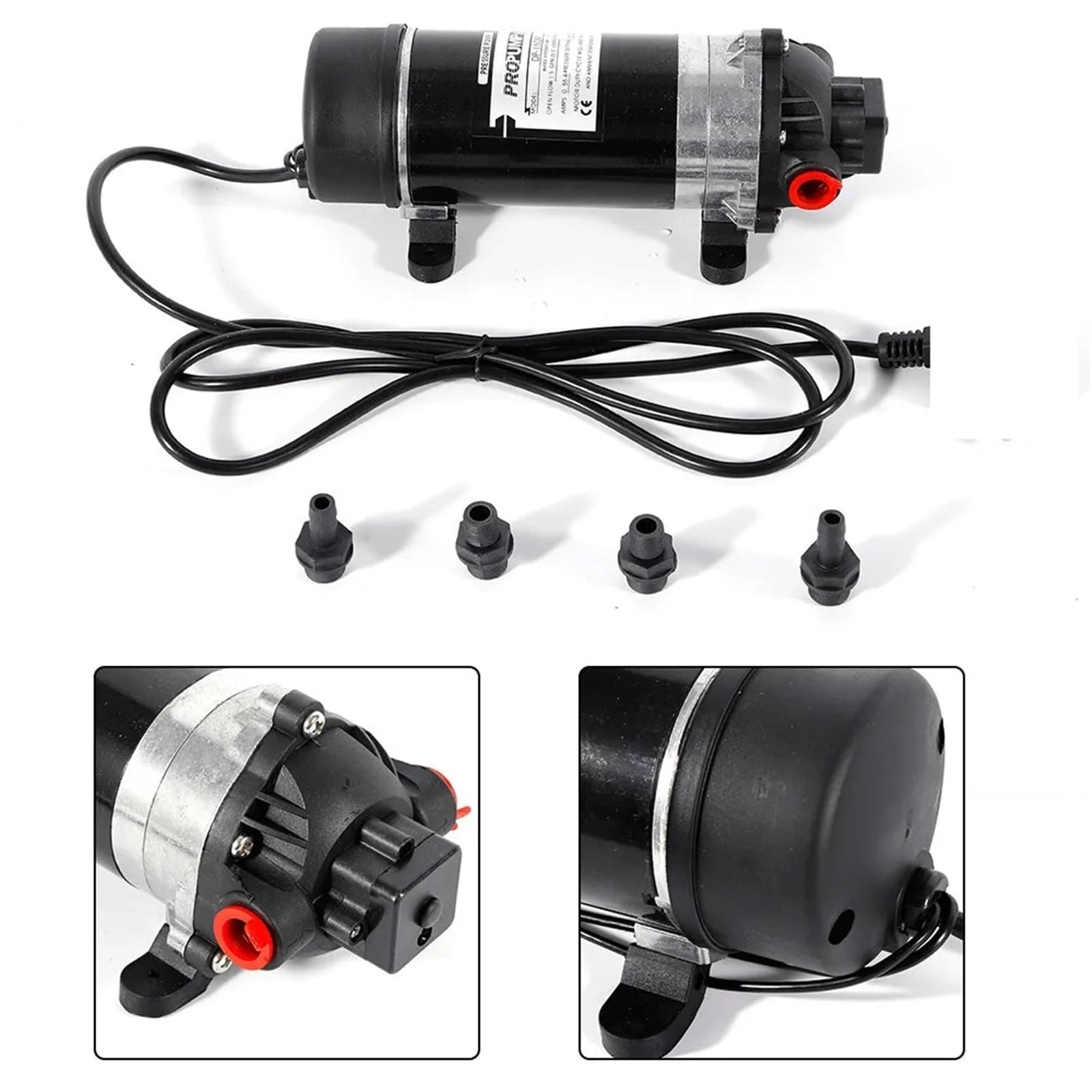 Bomba de Agua de diafragma autocebante, Bomba de Refuerzo, Bomba de Alta presión, 5,1-5,5 L/min(DP-60M)