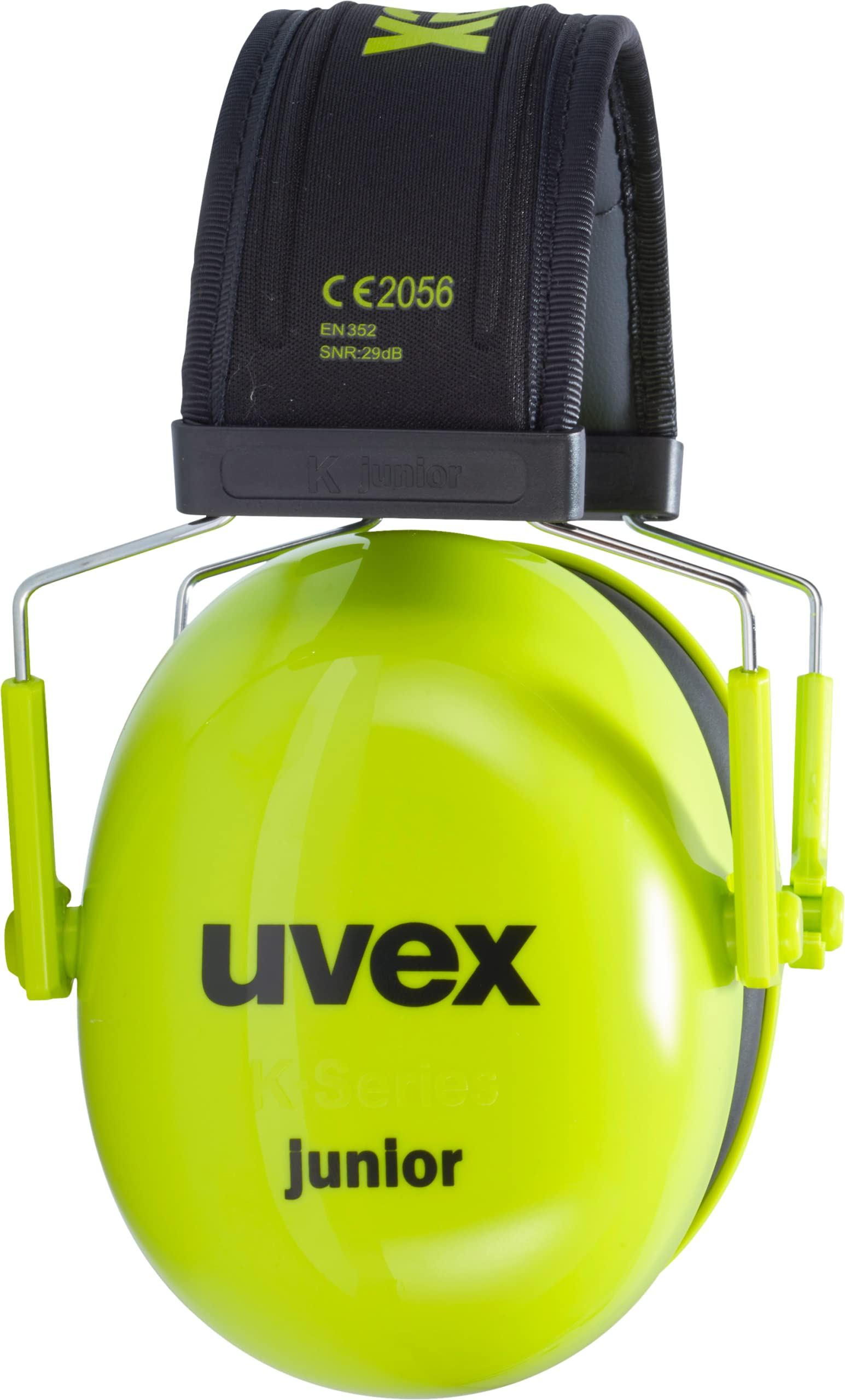 Uvex K junior - wyściełane nauszniki dla dzieci - SNR 29 dB i regulacja długości