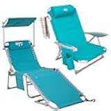 Folding Beach Chair & #WEJOY Folding Chaise Lounge Chairs