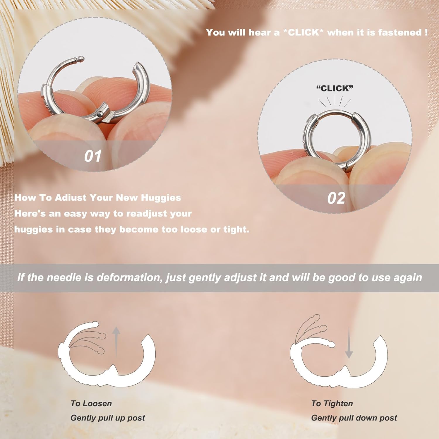 3 Pairs Gold Hoop Earrings Set: 14K Gold Plated Hypoallergenic Stud Earrings Dangle Cartilage Huggie Hoop Earrings for Women Fashion Gold Jewelry for Women Gifts - Image 5