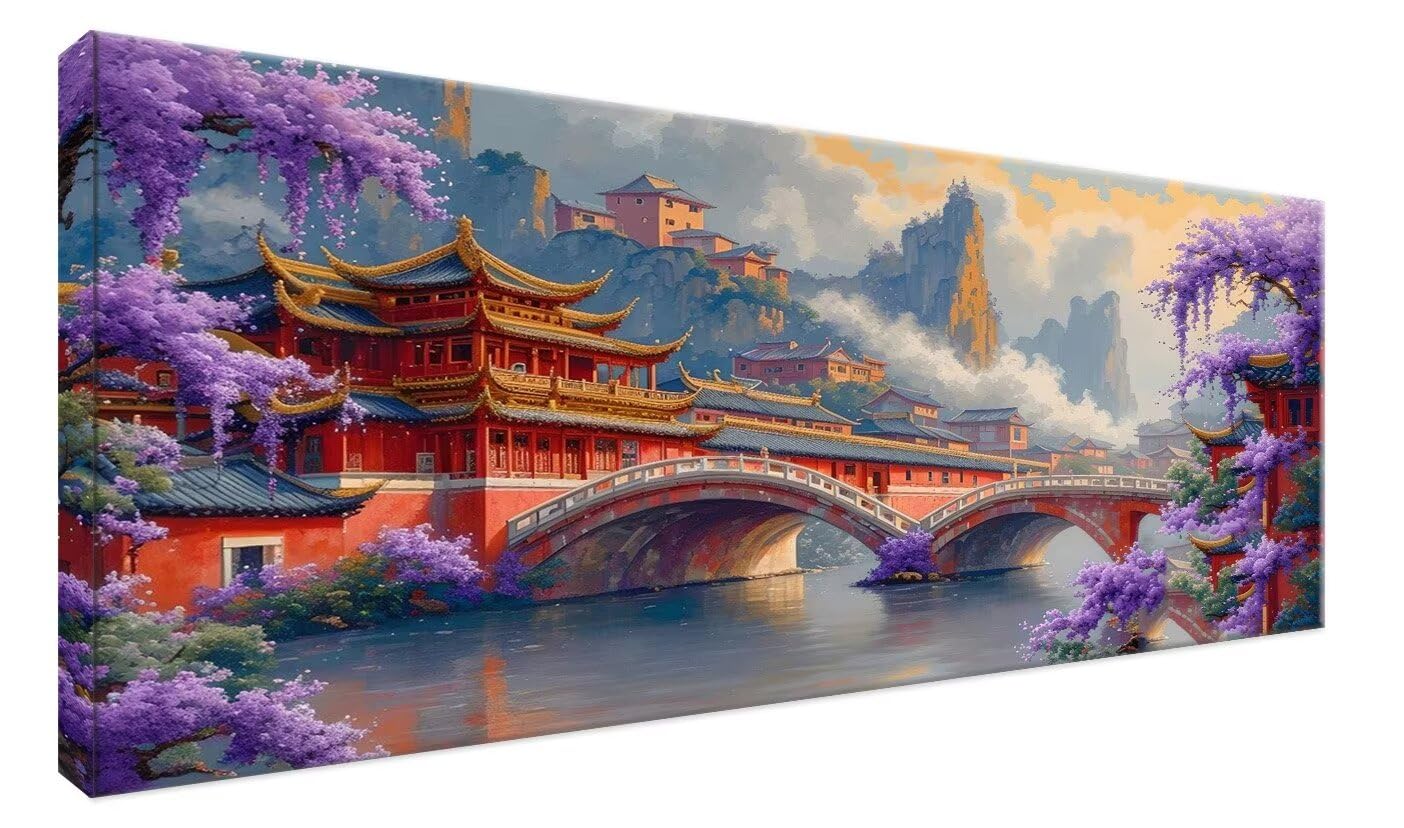 Kit broderie diamond painting complet grand format mosaïque 5D - 7