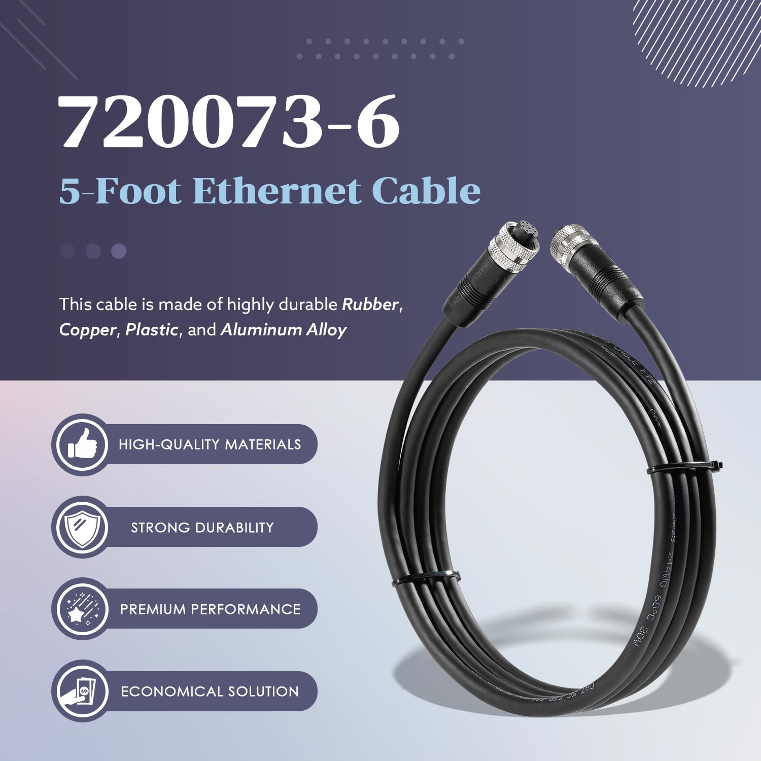 Humminbird Ethernet Cable VHBW 10FT - Compatible With Helix, Apex, Solix & Onix Fish Finders Humminbird Helix 7 - View #2