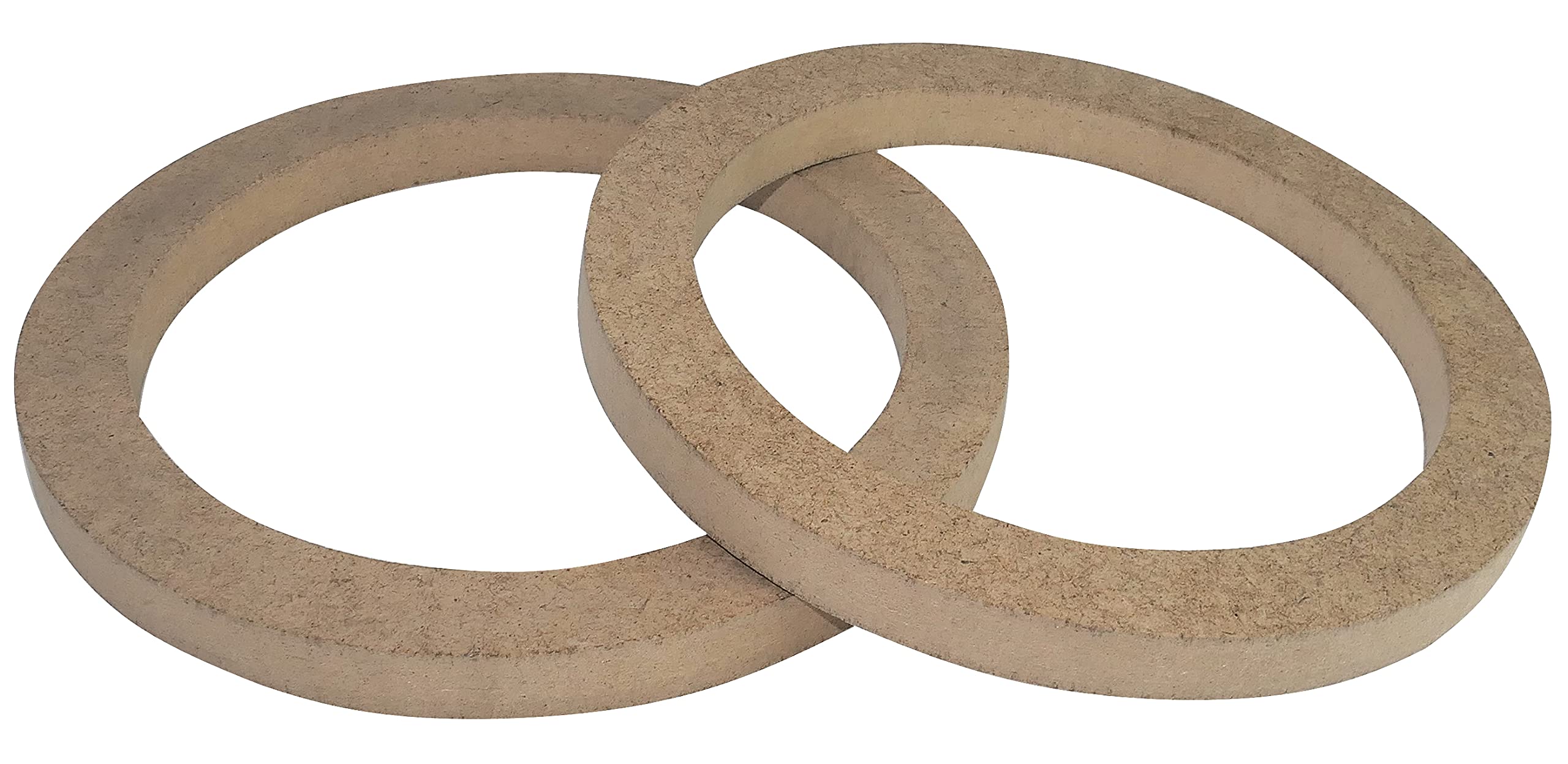 AERZETIX - C52053 - Set di 2 adattatori/supporti/anelli universali per altoparlanti Ø130mm - Ø150xØ118x12mm - distanziatore/ring in MDF per altoparlante/auto/veicolo/sistema sonoro - 2