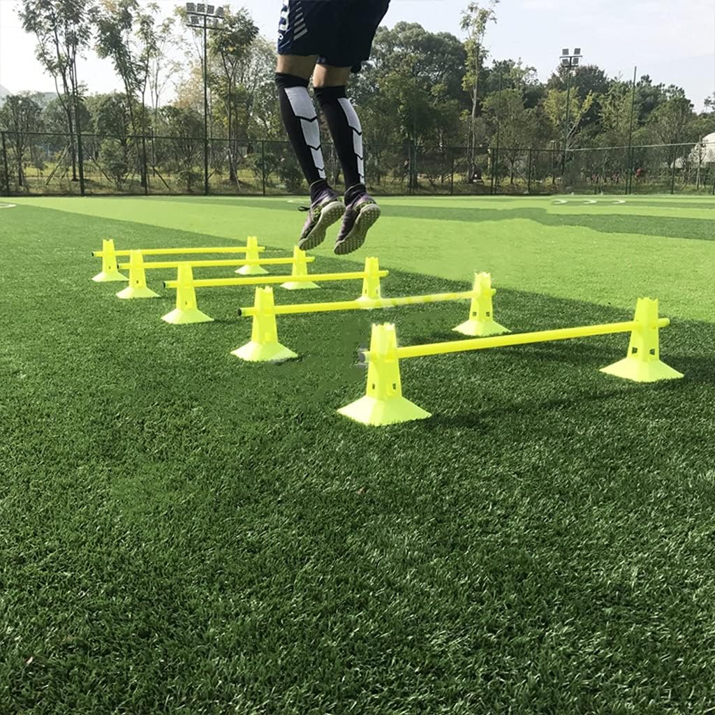 Agility Training Cone Plastic Cone and Sign Post Set, Adjustable Height Sign Post, Used for Football Basketball Roller Skating Training Equipment (Size : 32cm)
