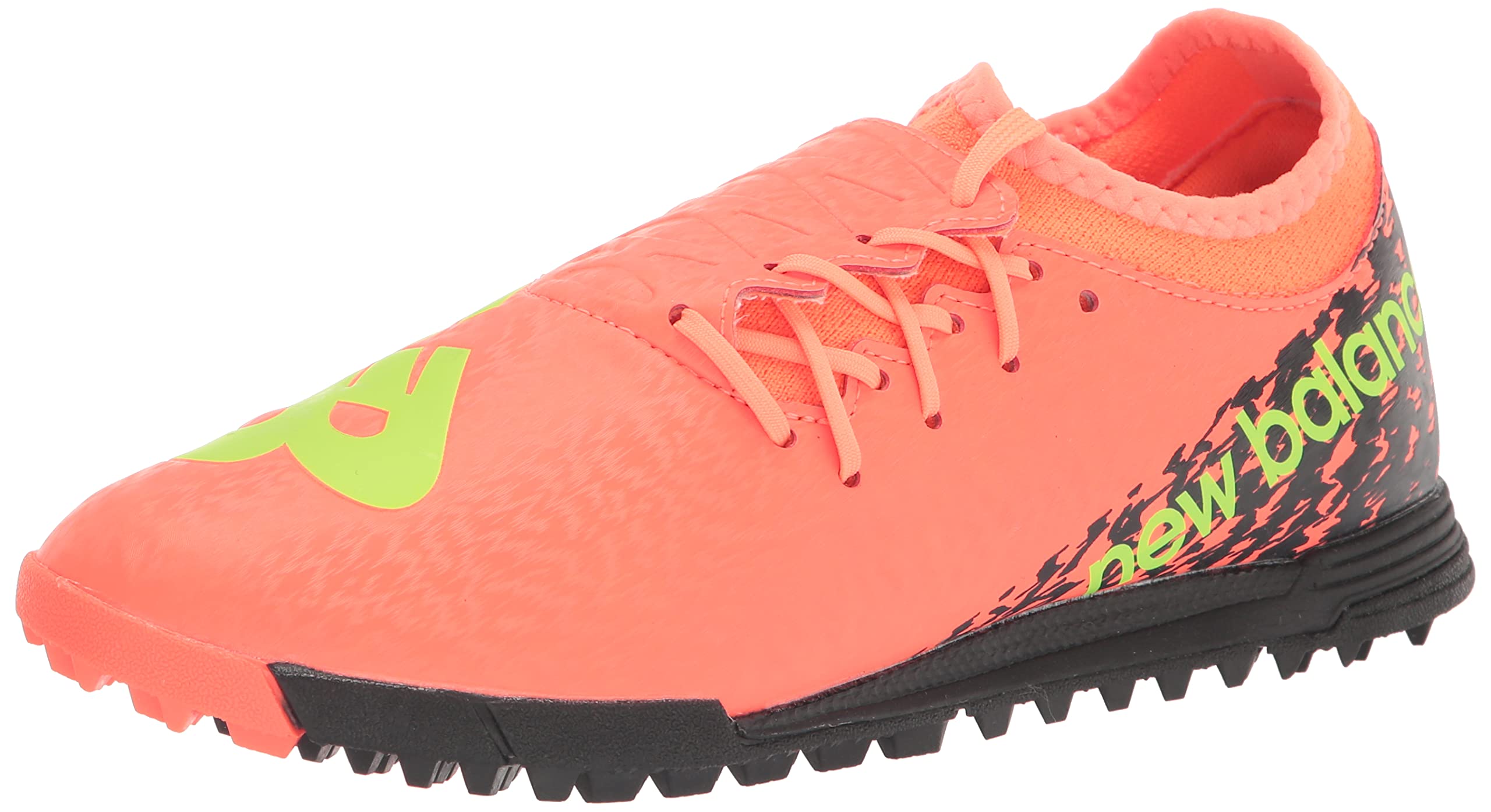 New Balance Unisex Furon V7 Dispatch TF Soccer Shoe, Neon Dragonfly/Black/Coloro Green, 6.5 US Men