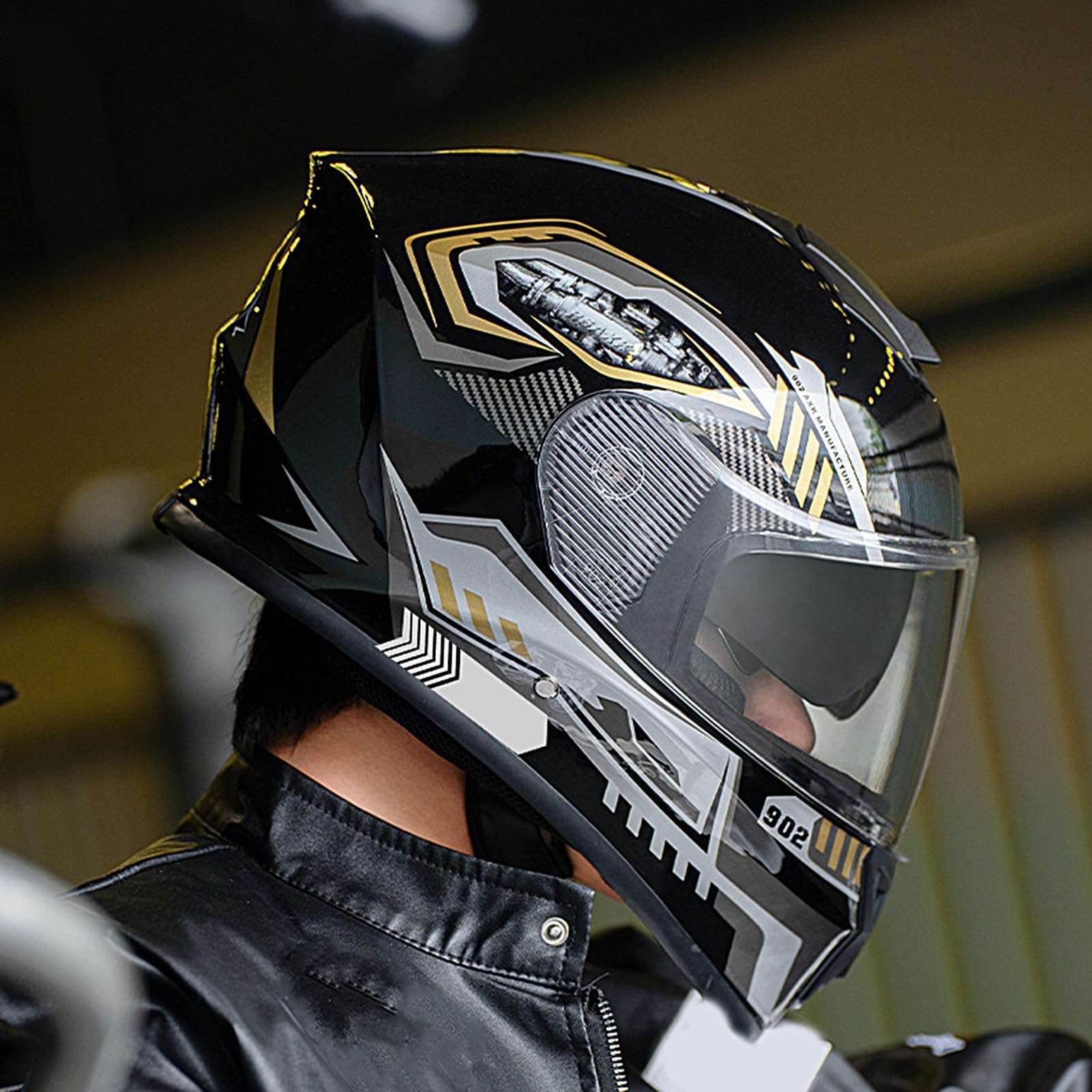 Casco de motocicleta de cara completa para motocross, scooter, cuatrimoto, carreras, equitación, invierno, nieve, esquí, bufanda extraíble, equipo de protección para adultos, casco de
