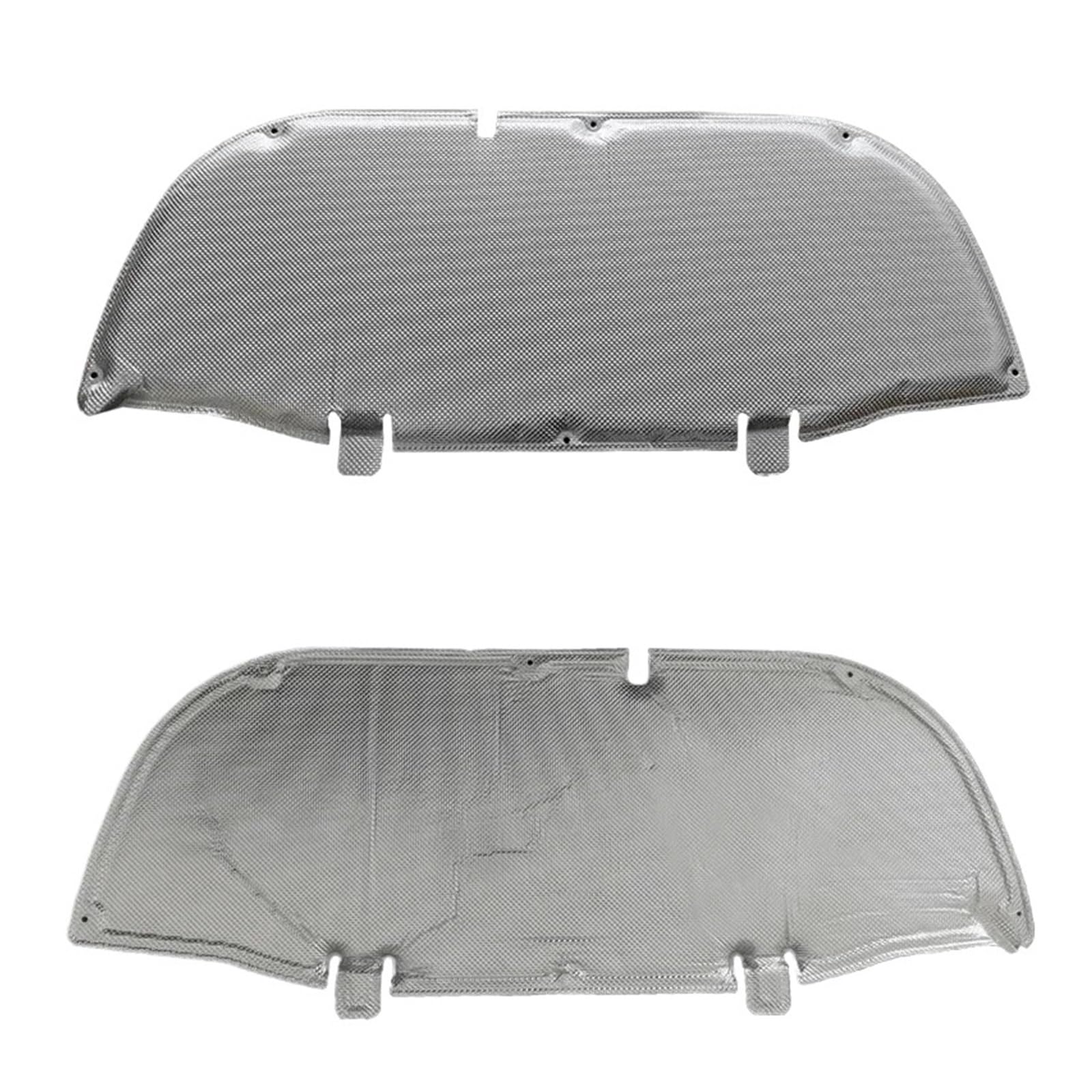 Fxfupo Silver Aluminum 1Pcs Car Engine Soundproof Cotton With Buckle Compatible For Toyota Corolla Cross Xg10 2022-2024(Silver Aluminum)