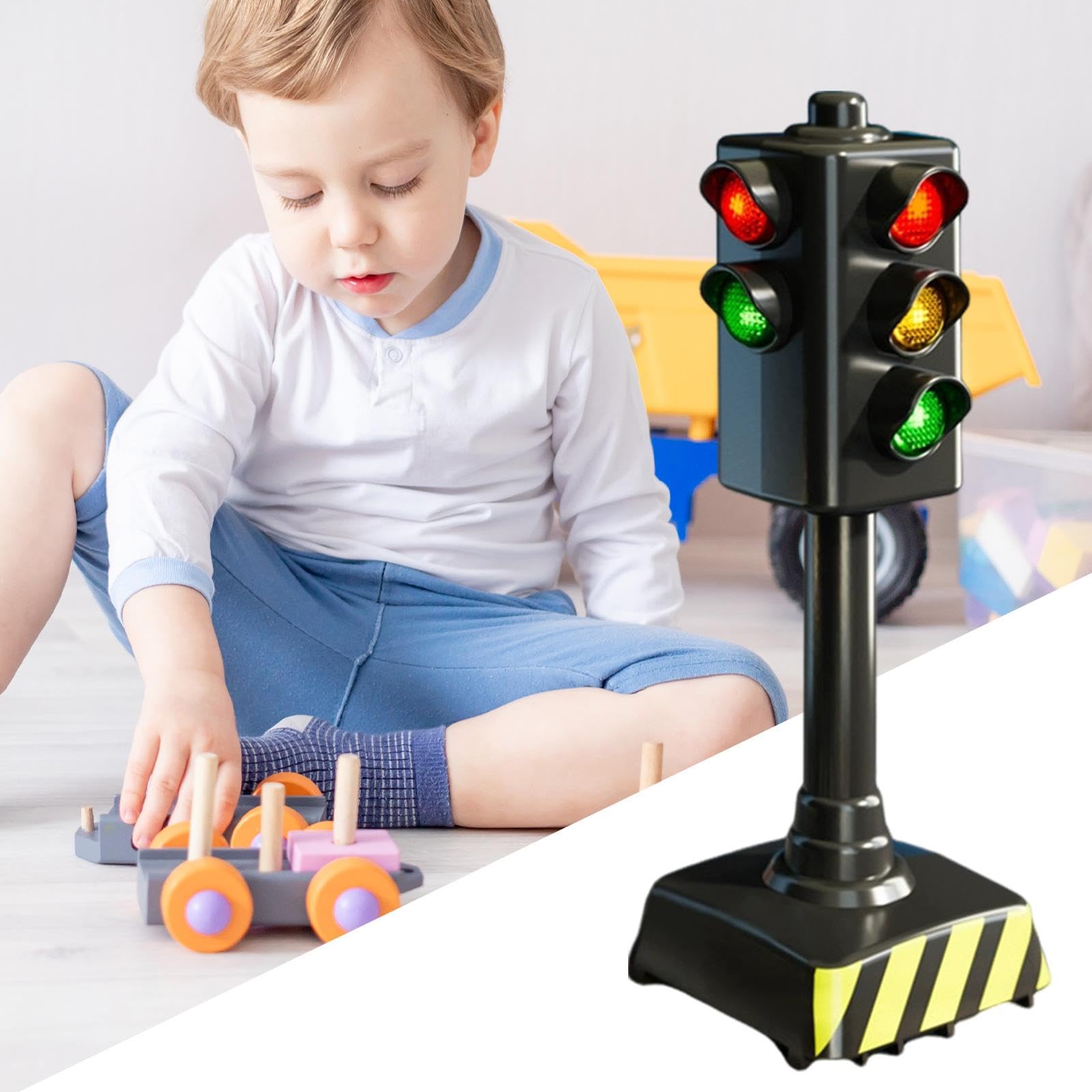 Ampel für Kinder - Spielzeug-Ampel mit Licht und Geräuschen, realistisch