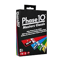 Mattel Games – Phase 10 Masters Classic, gioco di carte in stile ramino con 60 carte Obiettivo di fase e colpi di scena, per famiglie e amici, 2-6 giocatori, giocattolo per bambini, 7+ anni, JFD07