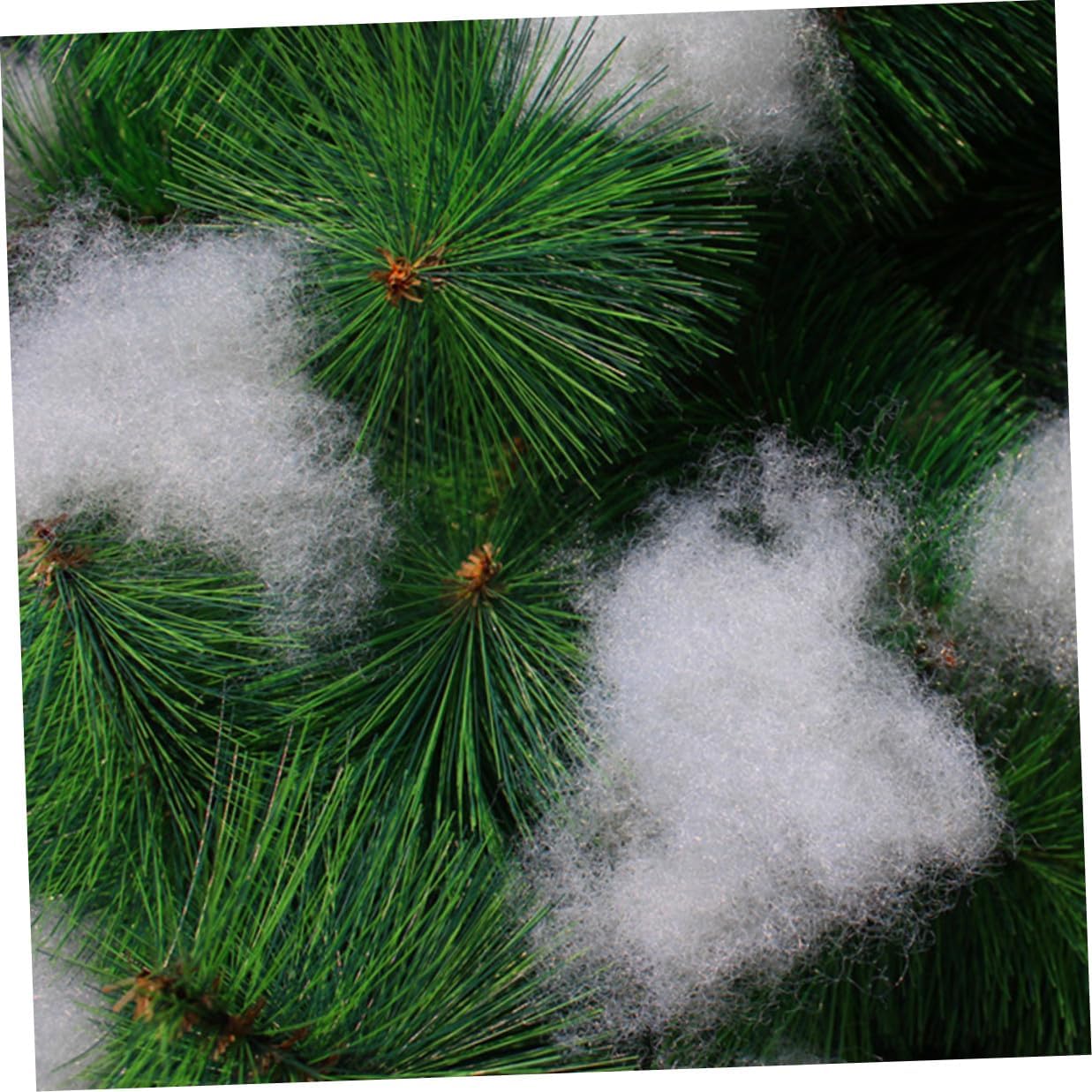 TIDTALEO Artificial Cotton Snow Fake Snow Decor 2pcs Holiday Christmas Decorative for Seasonal Party and Home Display