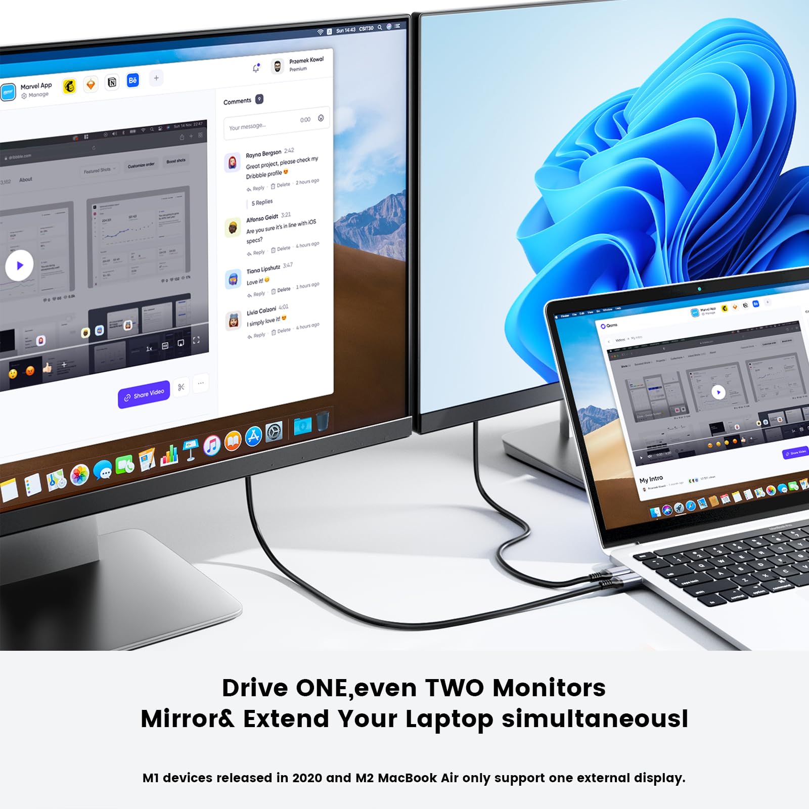 UGREEN-Câble USB Type-C vers HDMI 4K pour iPhone 15, convertisseur TV, MacPleAir, iPad, Samsung Pixelbook XPS, adaptateur HDMI  44