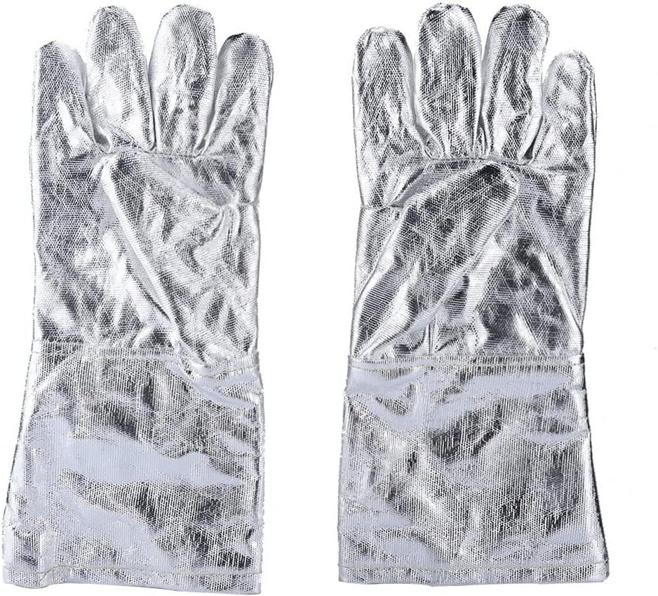 Long Safety Work Heat Resistant Gloves Aluminized Fire Smelting Welding Glove Temperature