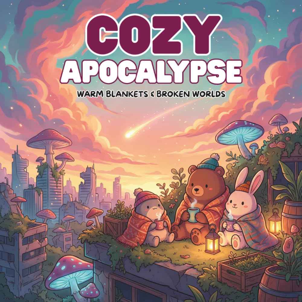 Cozy Apocalypse: A Coloring Book of Quiet Chaos: A Coloring Book for Adults and Teens: Relaxing Cute Scenes for Stress Relief and Mindfulness (Cozy Critters Coloring Books)