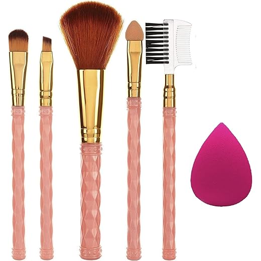 AY Makeup Brush Set + Sponge Puff