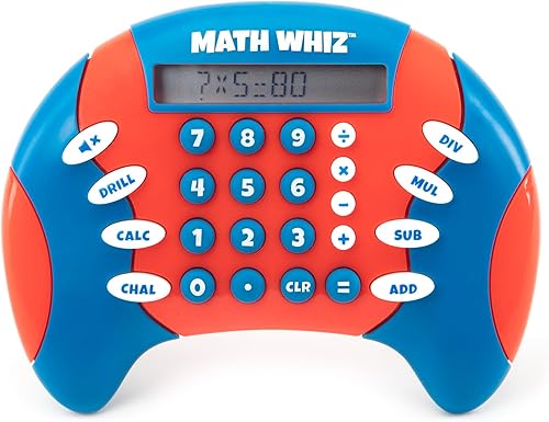Educational Insights Math Whiz - Juegos electrónicos de matemáticas, juego de sumas, restas, divisiones y multiplicaciones, juegos portátiles para