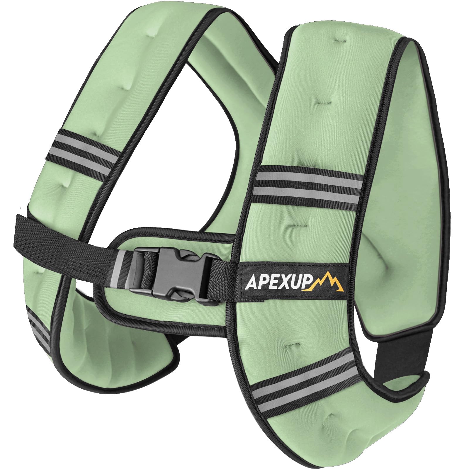 APEXUP Gewichtsweste für Herren, 4,5 kg, mit reflektierenden Streifen, Gewichtsweste für Damen, Trainingsausrüstung für Krafttraining, Laufen (Mint)