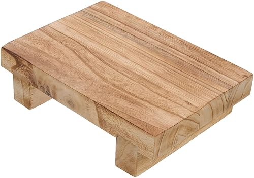 Tofficu Taburete de mesa para niños, taburete de mesa, adornos de madera para mesa de comedor