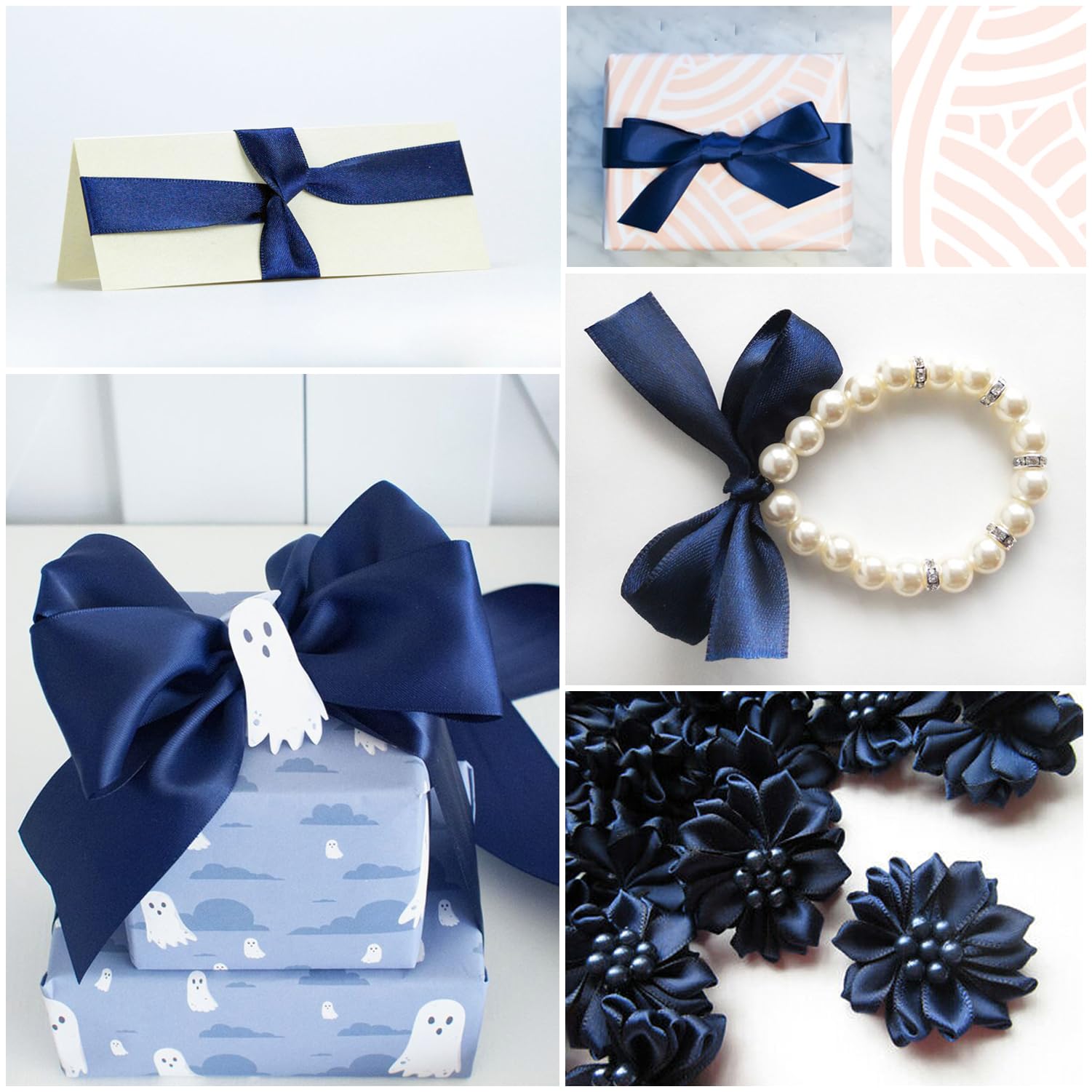 Ruban De Satin Bleu Clair De 10 Mm Pour Emballage Cadeau