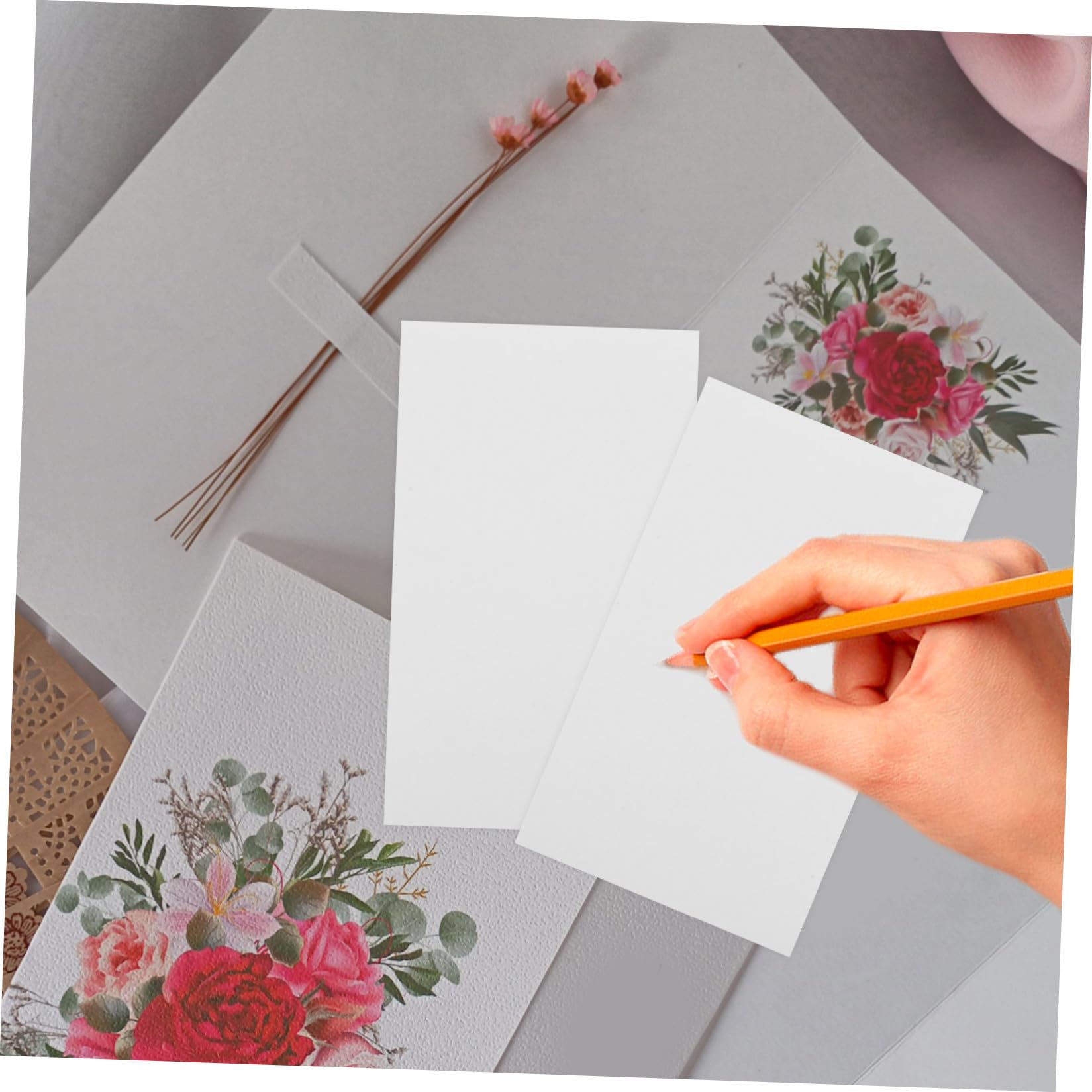 DOITOOL 5 Sätze Blanko Karten Leere Visitenkarten Und Notizkarten Für Diy Kreatives Basteln Vokabeltraining Und Notizen Aus Glattem Mit Karten Boxen 200 Stück * 5