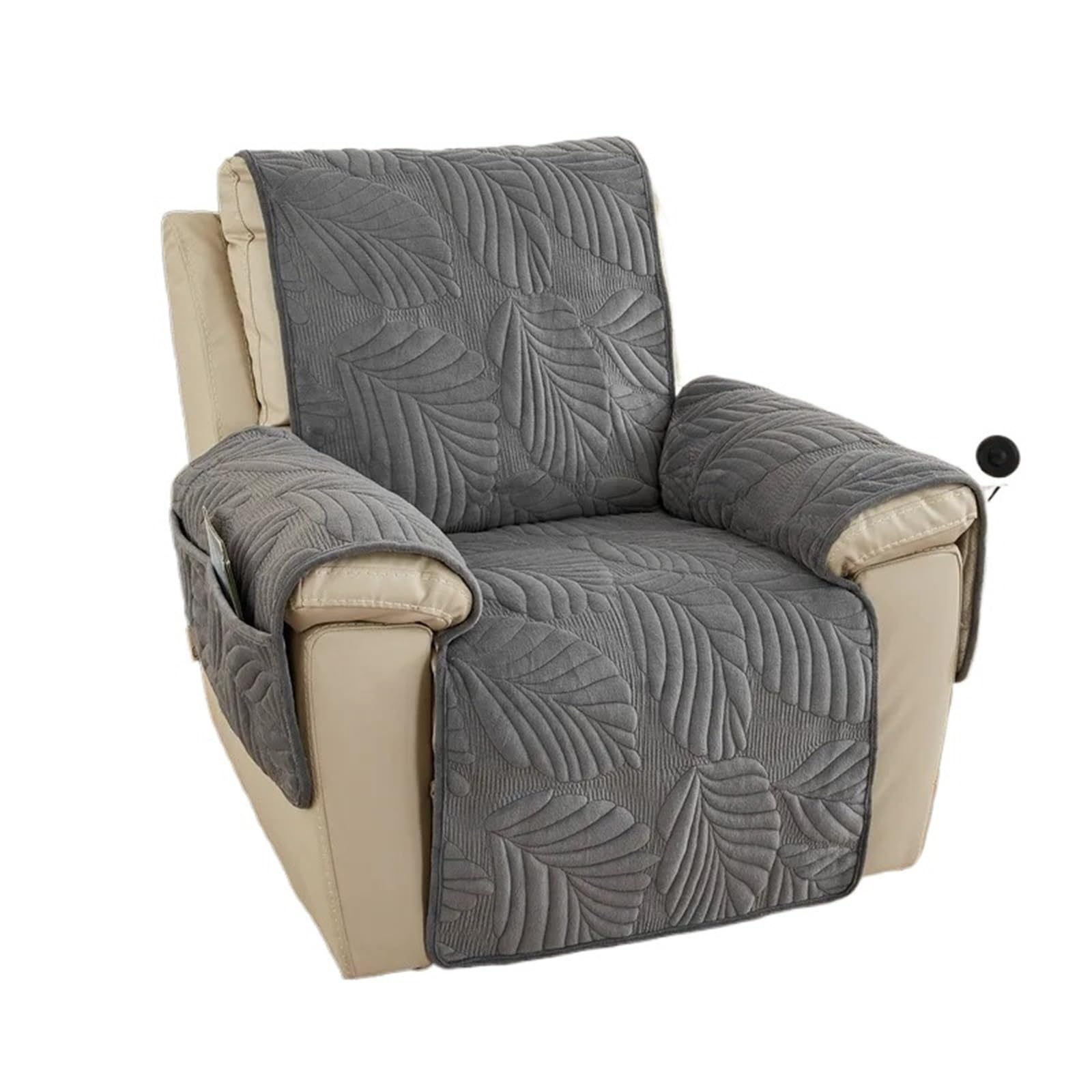 Funda de sillón reclinable con peluche suave y reverso antideslizante