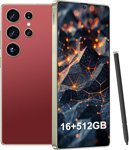 I25 Ultra Smartphone 16GB+512GB Android 14 Smartphone, pantalla FHD+ de 6.99", batería de 7000mAh, cámara dual de 108MP+68MP, lápiz óptico