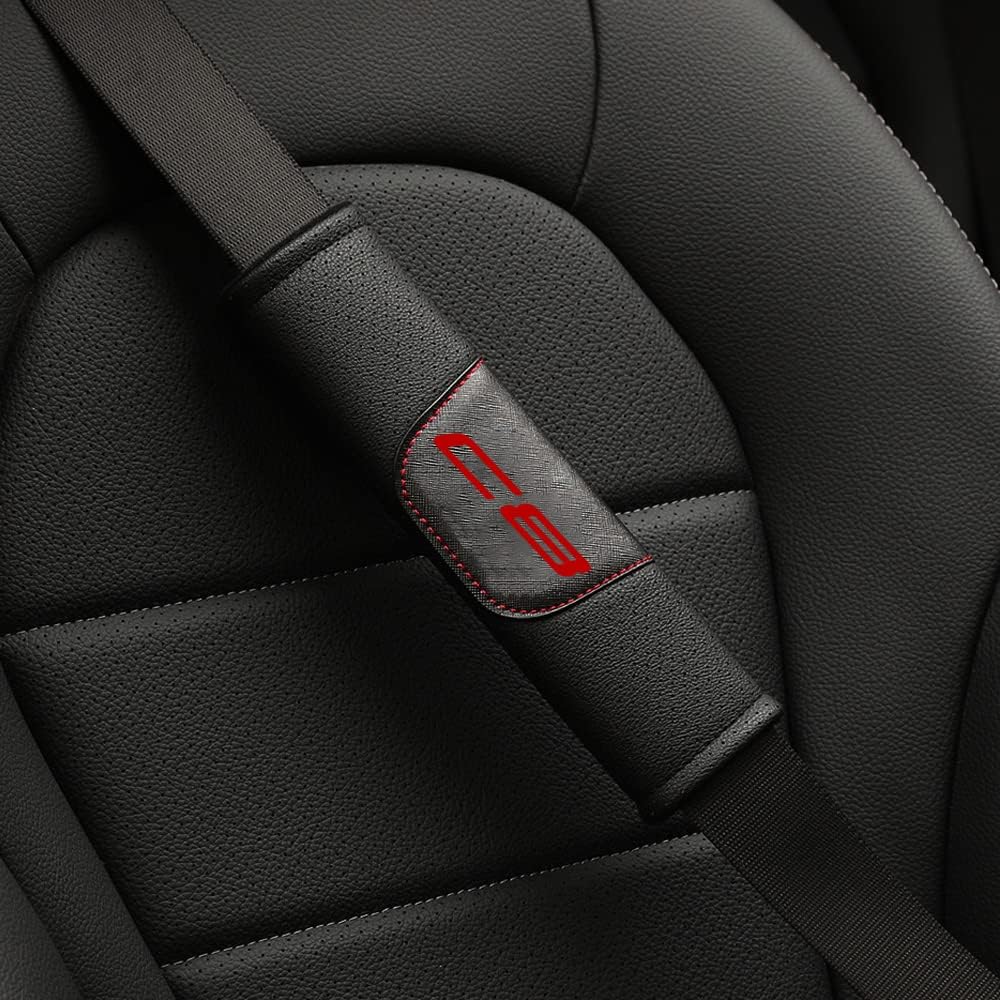 Leossto Seat Belt Pads for Chevrolet Corvette C8 2020 2021