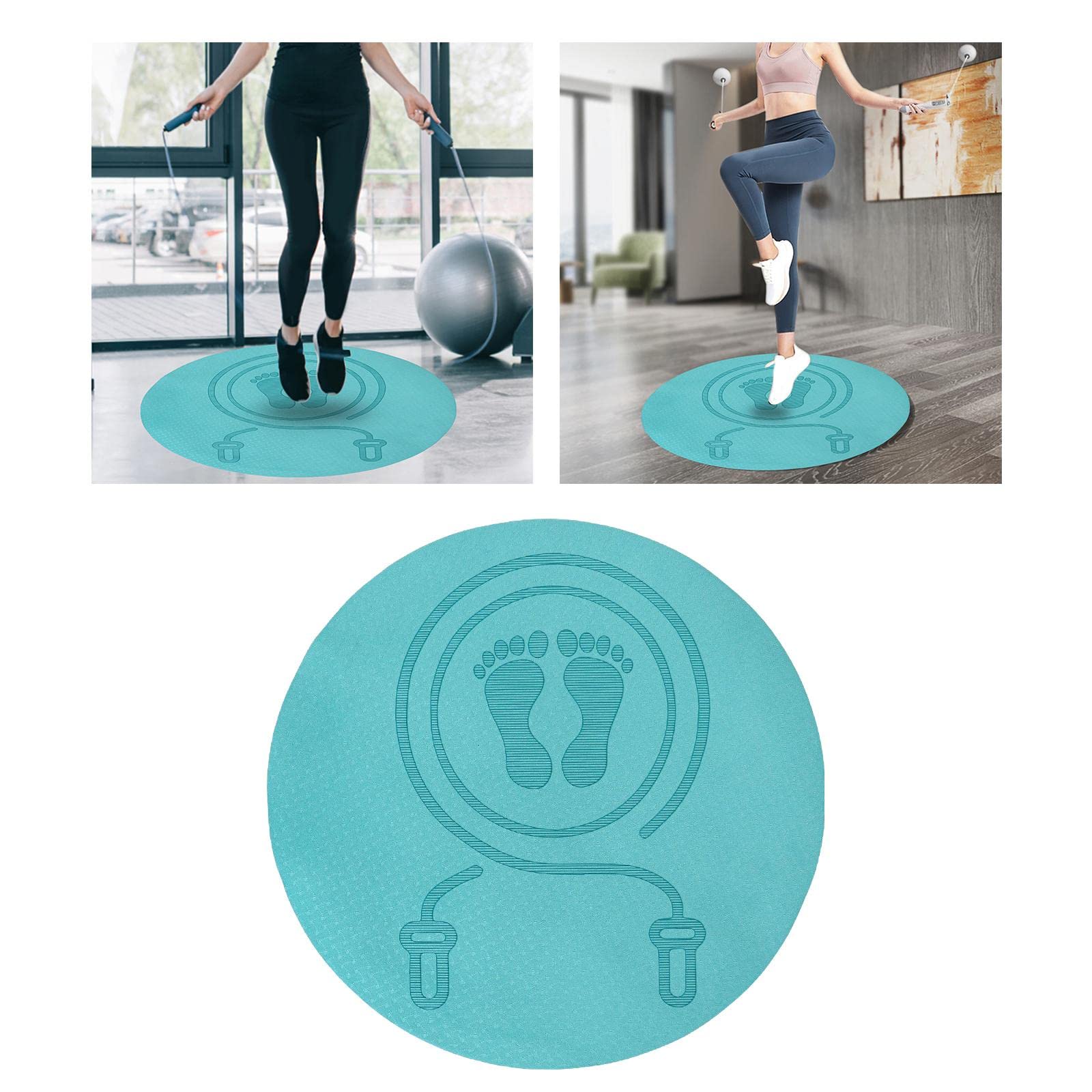 HEAVENGLOW Fitness Exercise Mat Indoor Outdoor Round Mat Non Slip Workout Padded Mat indigo | Fitness, Running & Yoga | Fitness Equipment & Gear | Exercise Mats-picture-17
