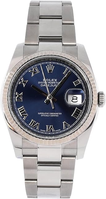 Pre-Loved Oyster Perpetual Datejust Automatic Watch Stainless Steel and White Gold 36