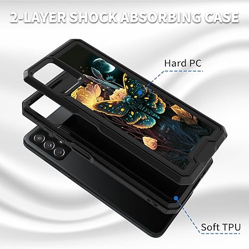 Miniatura 2 de CGFGHHUY Funda para Samsung S23 FE Funda Galaxy S23 FE 2 en 1 PC duro de doble capa TPU suave a prueba de golpes Funda protectora para Samsung