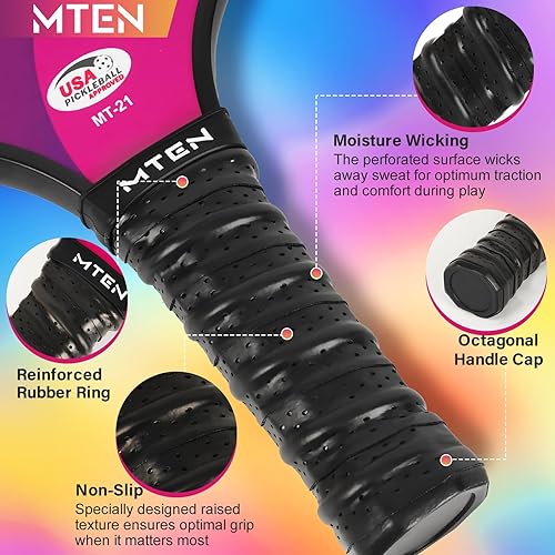 Vista 84 de Pickleball Paddles, USAPA Approved Fiberglass Surface Pickleball Set with Pickleball Rackets, Pickleball Paddles Set for Men Women azul (blue*1)