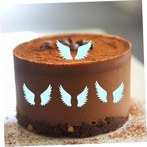 Miniatura 2 de Artibetter Decoración para cupcakes de papel de arroz para cumpleaños, decoración de postre, adorno de pastel, alas de ángel, púas de magdalenas,