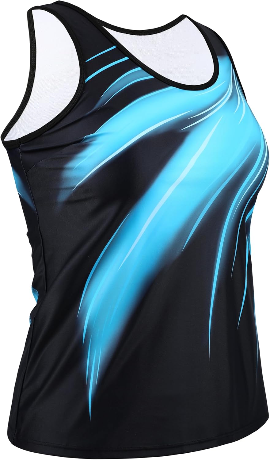 Firpearl Women's Tankini Top Only Tummy Control Swimsuits Top Modest Bathing Suit Swim Tank Top No Bottom