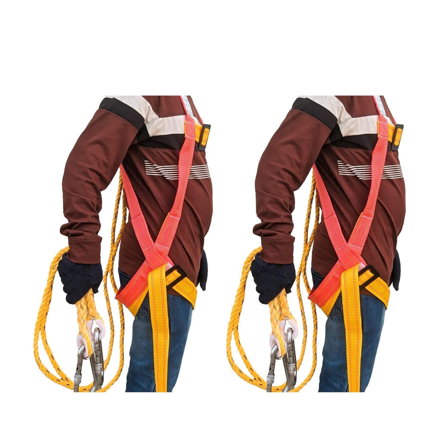 LADWA – Safety Belt Harness Full Body Fall Protection with single Hook Unisex Full Body Adjustable Climbing Harness Safety Belt (2) (B0C3D7RVWP) Amazon Price History, Amazon Price Tracker