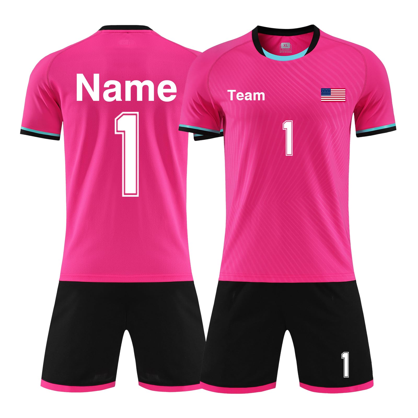 LAIFU Custom Soccer Jerseys for Kids Youth Adult Personalized Soccer Uniforms with Team Name Logo