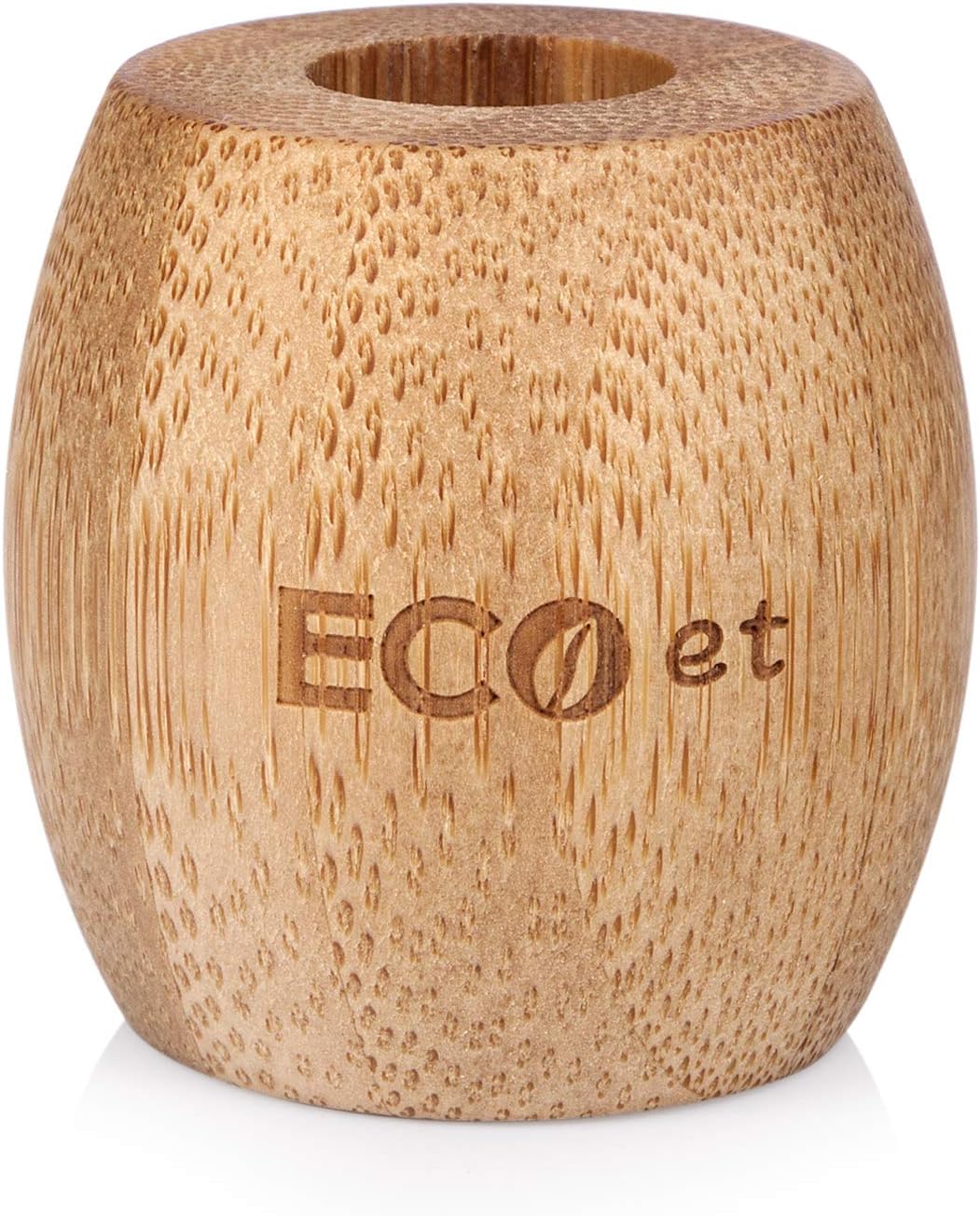 ECOet Natural Bamboo Toothbrush Holder | Eco-Friendly & Biodegradable | Elegant Bathroom Accessory Toothbrush Stand