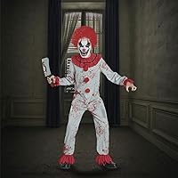 Vista 6 de Killer Clown Costume for Child Scary Clown Jumpsuit Boys Halloween