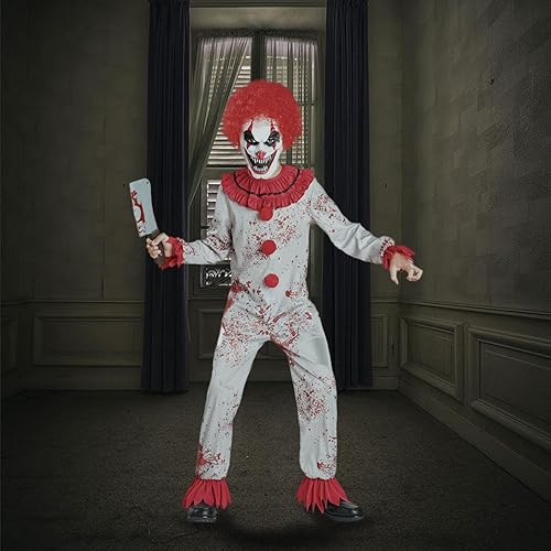 Miniatura 6 de Killer Clown Costume for Child Scary Clown Jumpsuit Boys Halloween