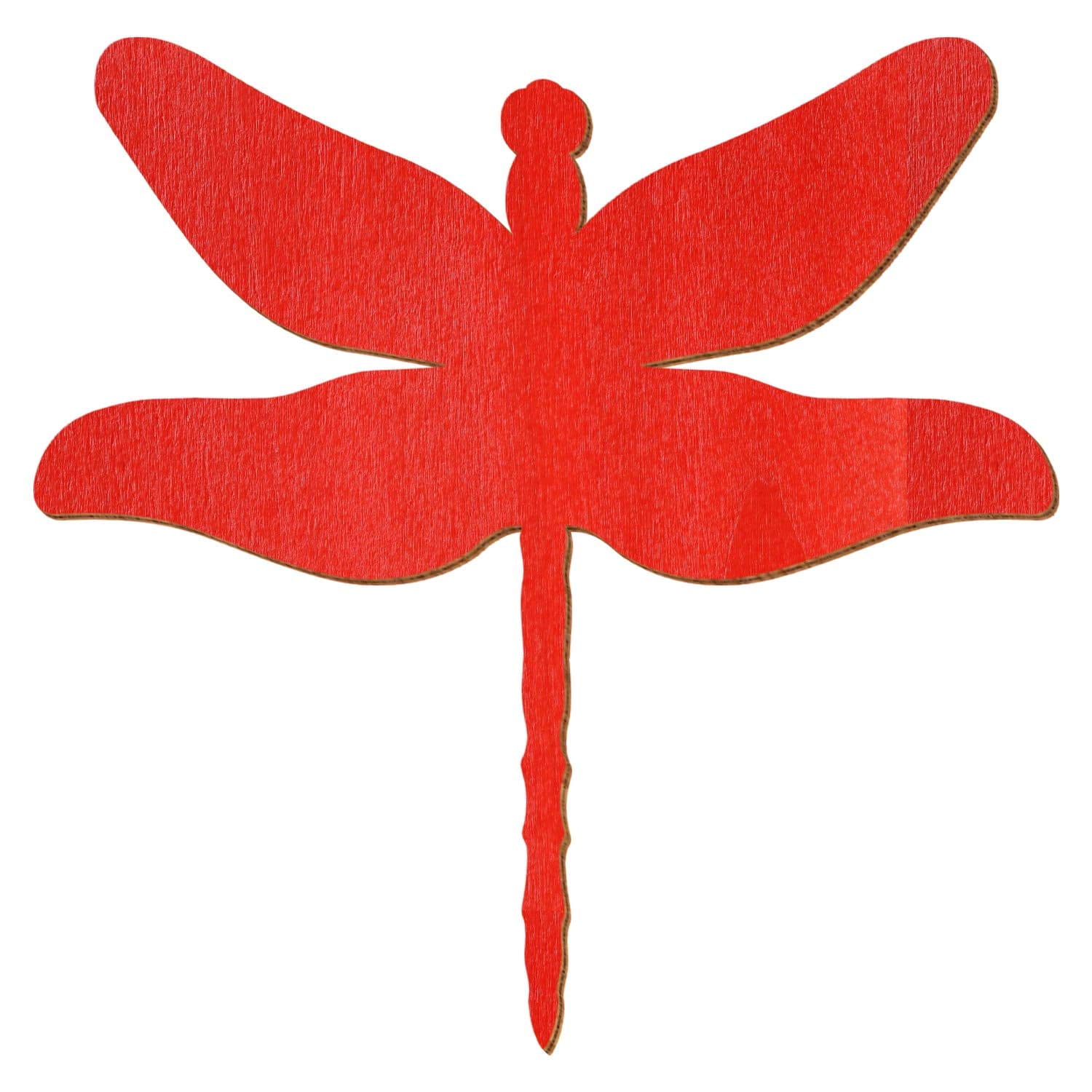 Libélula de madera roja – Decoración de 3 – 50 cm, tamaño: 50 cm, paquete con:100 unidades