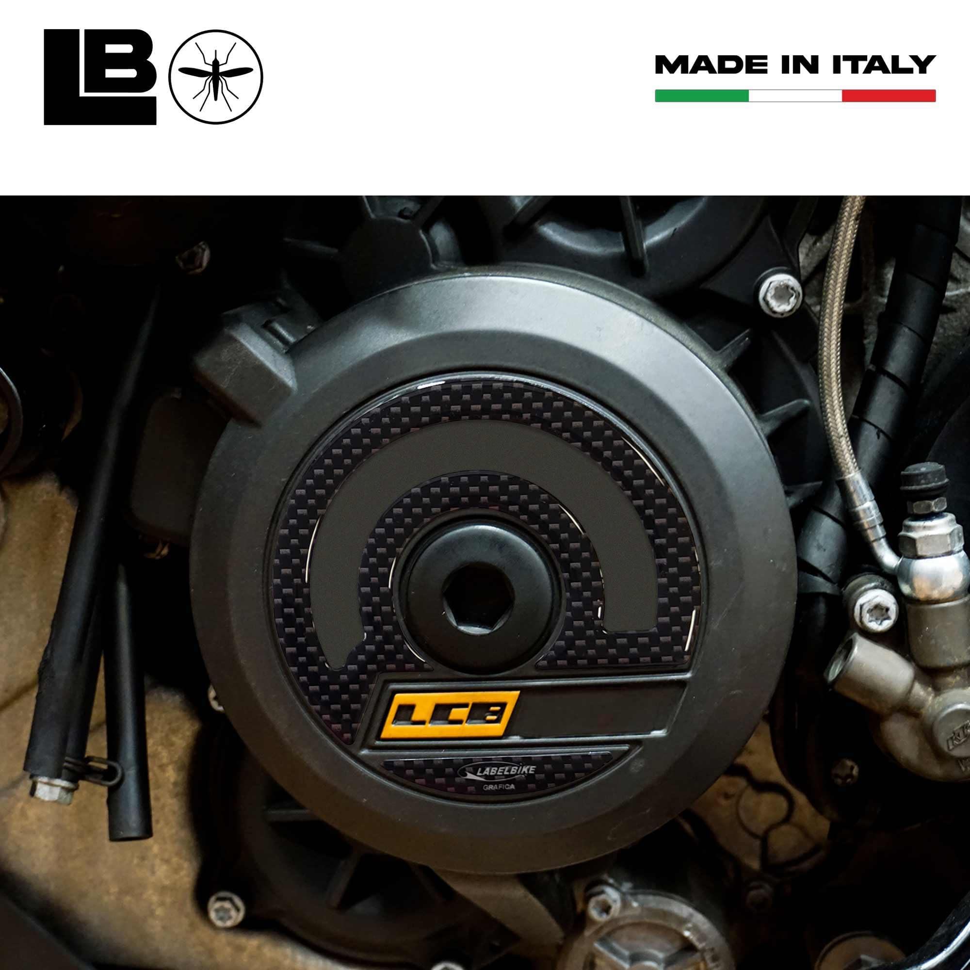 Adesivi resinati 3D Protezioni Frontali moto compatibili con KTM 390