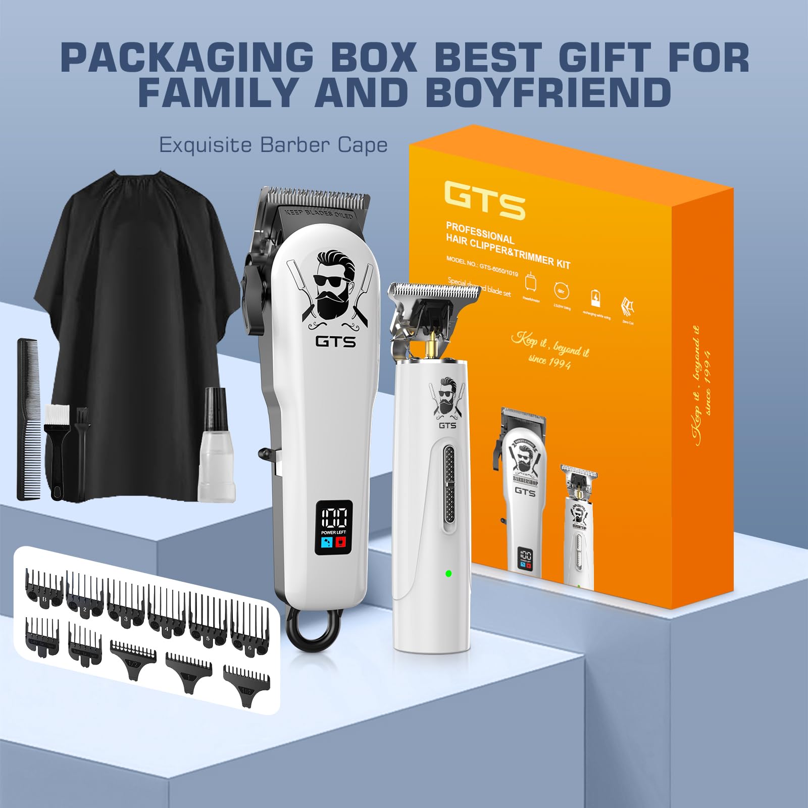 GTSPro Hair Clippers for Men, Clippers and Trimmers Set, Barber