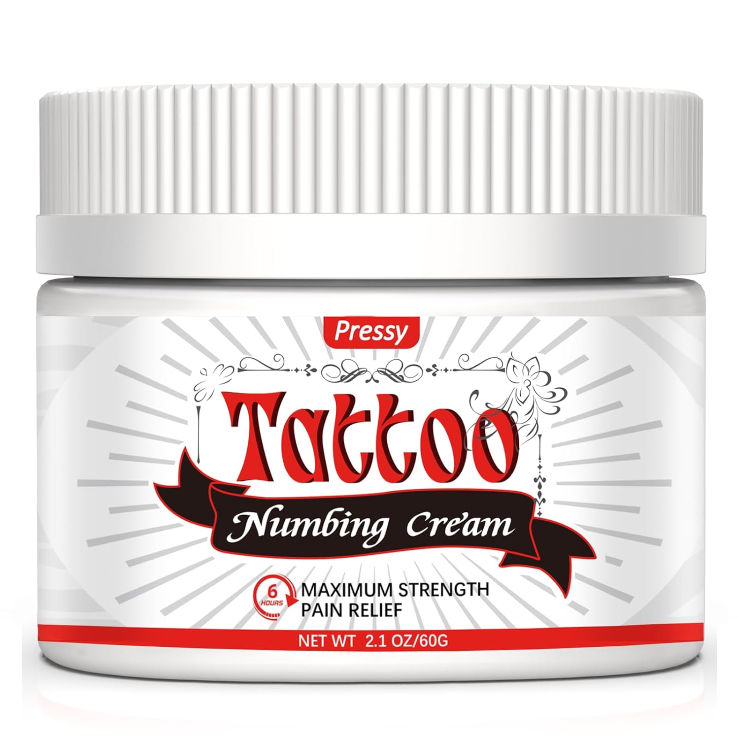 Tattoo Numbing Cream (60ml/2oz), Numbing Cream for Tattoos Extra Strength, Painless Tattoo Numbing Cream, 6 Hours Maximum Strength Tattoo Numbing Cream (60ml/2oz), Numbing Cream for Tattoos Extra Strength, Painless Tattoo Numbing Cream, 6 Hours Maximum Strength