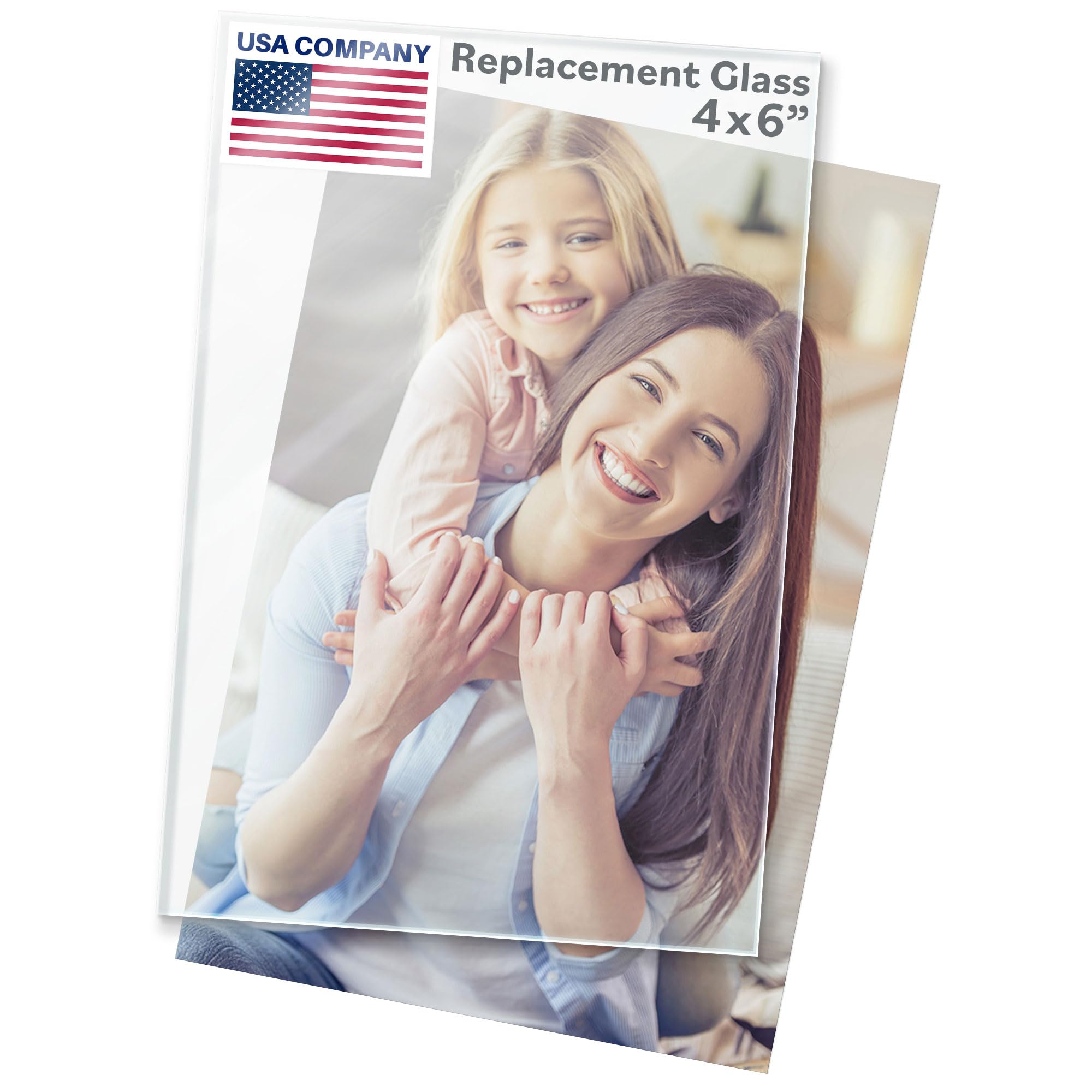 Photo 1 of *************INCOMPLETE, ONLY A 1 PACK*********
FrameStarr - 4x6 Glass - Crystal Clear, 2 Pack - Replacement Glass for 4 x 6 Picture Frames - Real Cover Sheets