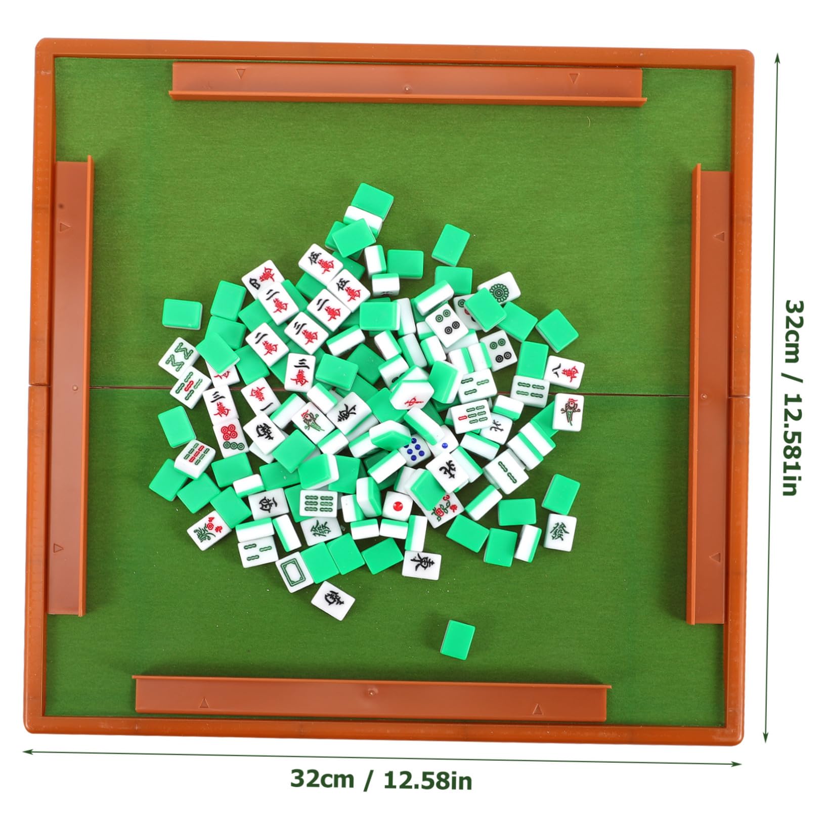 Kleines Mahjong Satz mit Klarer Gravur, 1 aus ABS Acryl Weihnachten Feier