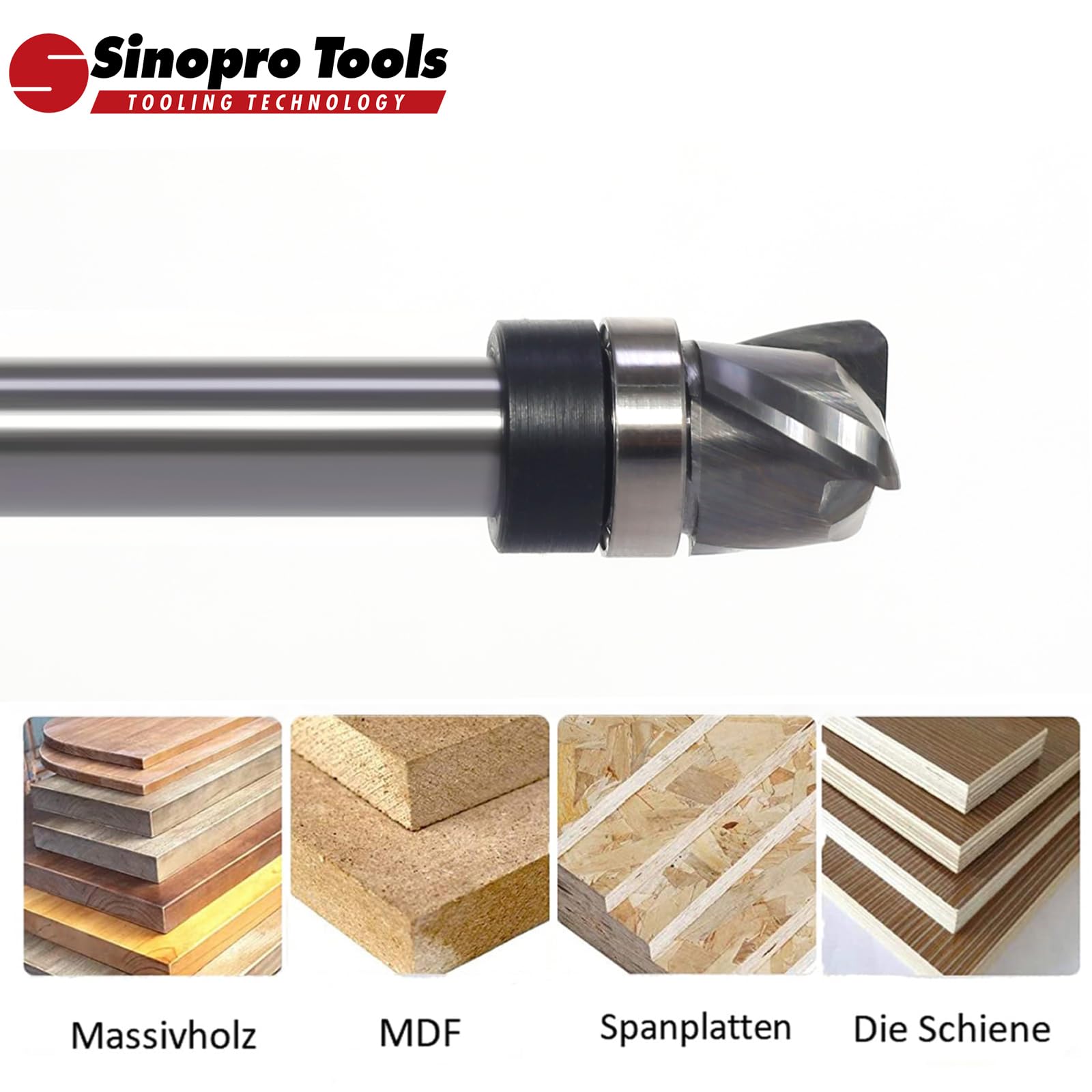 Ciotola e fresa per vassoi – fusto 8 mm, diametro di taglio 12 mm, lunghezza di taglio 10 mm, raggio di 2 mm, 3 flauto in metallo duro Upcut frese a spirale per fresatrice superiore