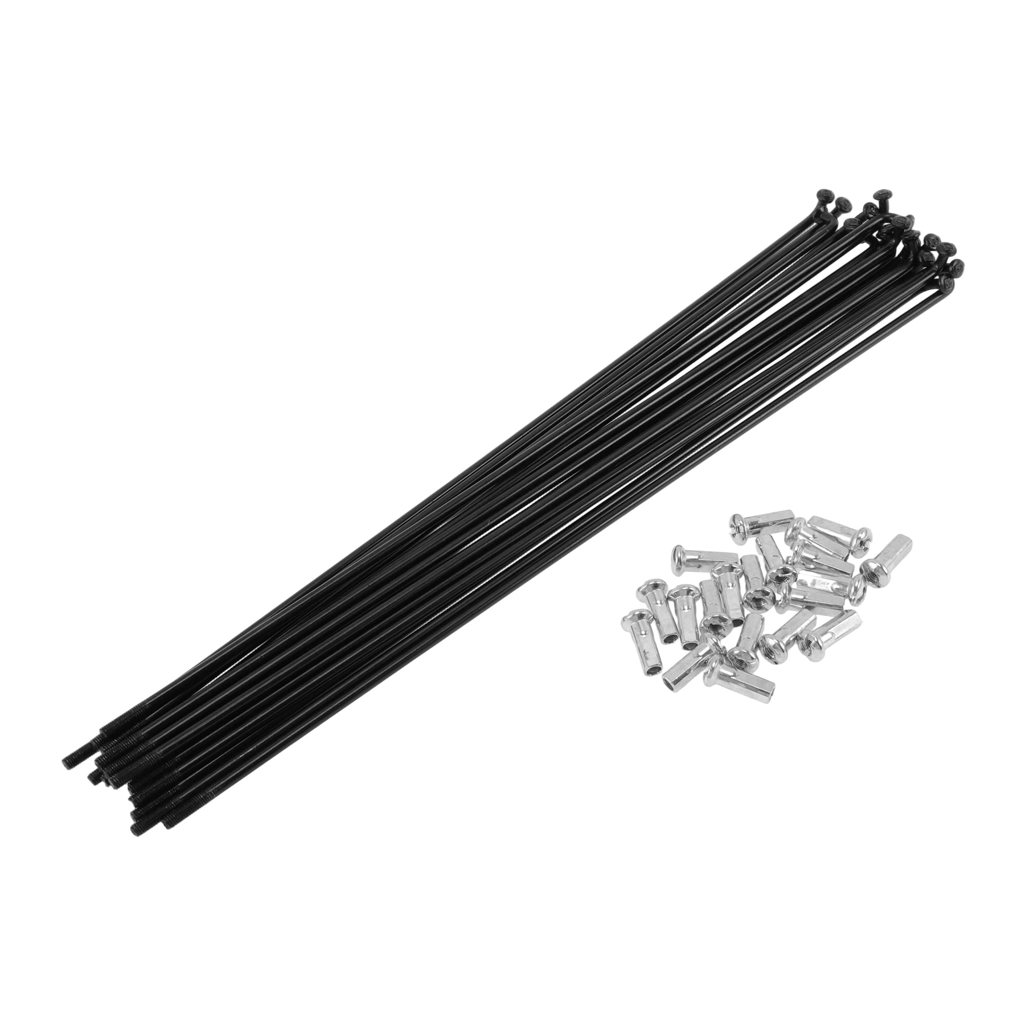INFINAUTO 20 Set 12G Bicycle Spoke 228 mm Bike Wheel Spoke Carbon Steel Black
